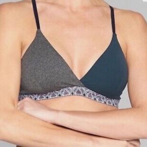 Teal & Grey Athleta Sports Bra
